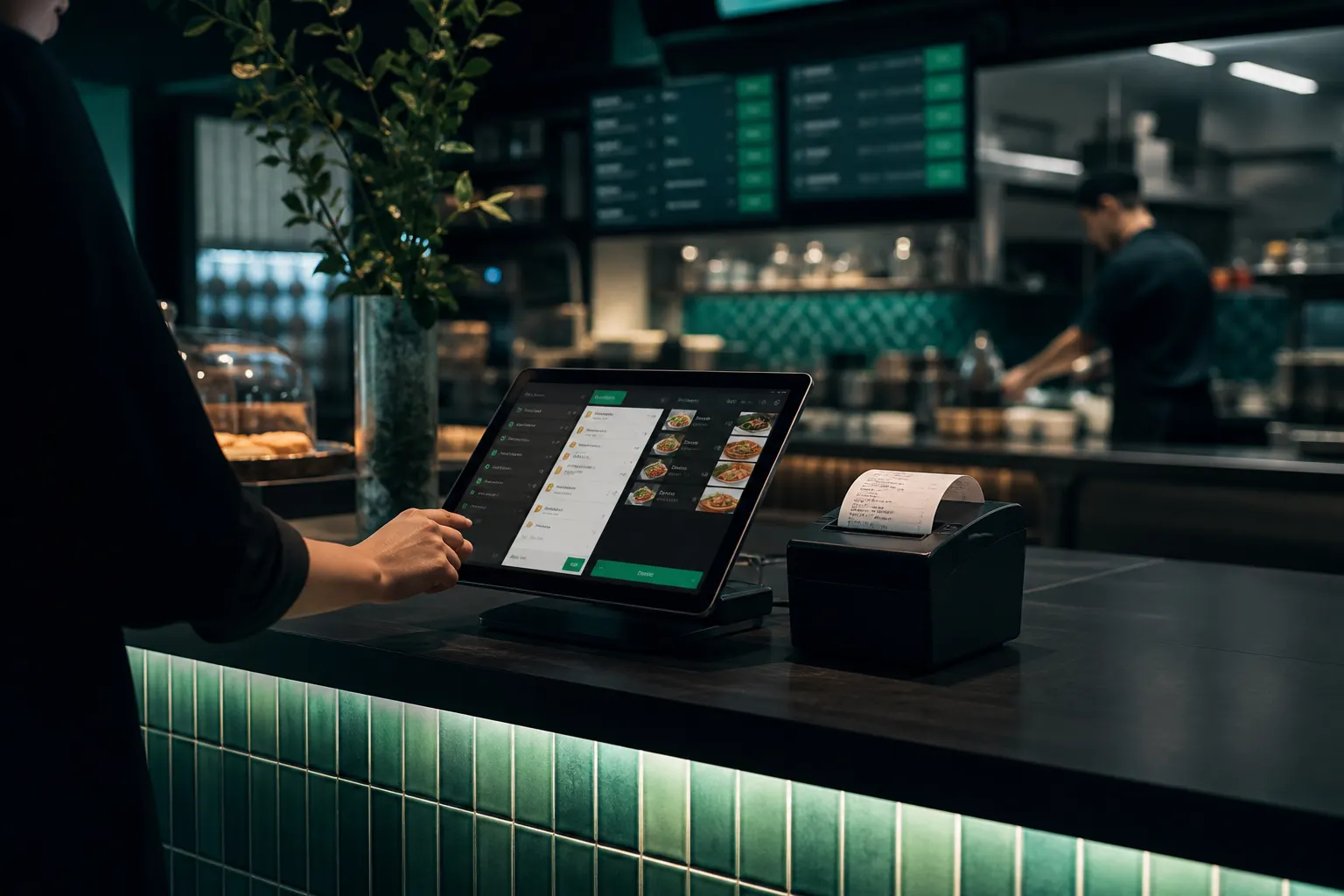 Dubai café POS and kitchen display deployment